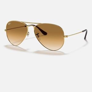 Rayban Gold Aviator Sunglasses 😎